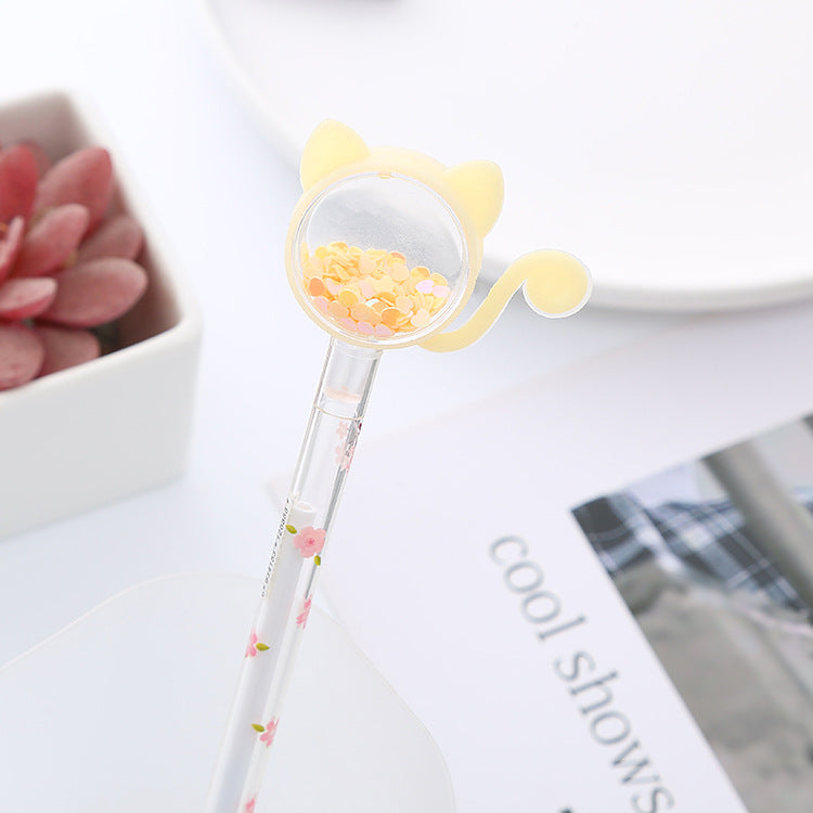 Plástico de gel de gatito de lentejuelas de plástico al por mayor